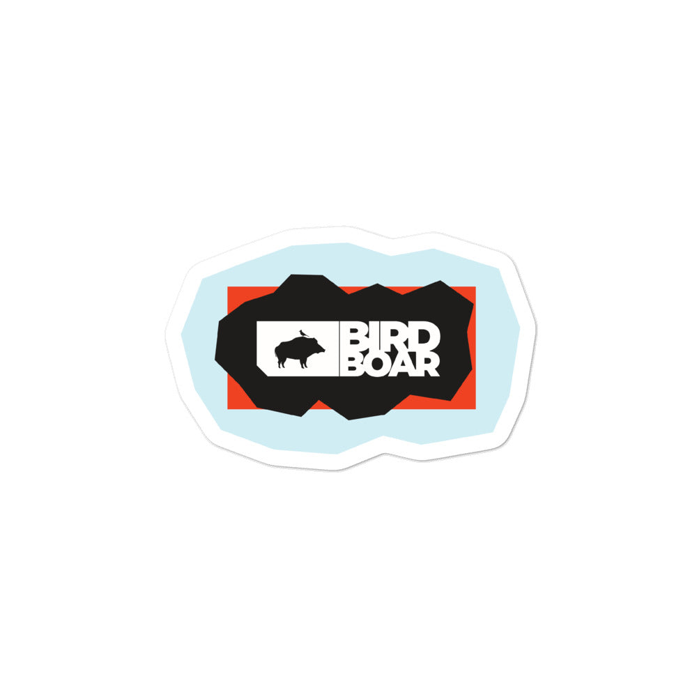 Sticker with blob art