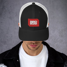 Load image into Gallery viewer, Trucker cap with red logo
