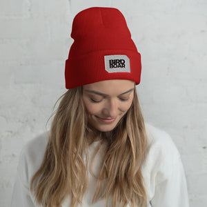 Beanie with white wordmark