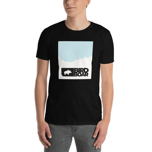 Dark t-shirt with skyline art