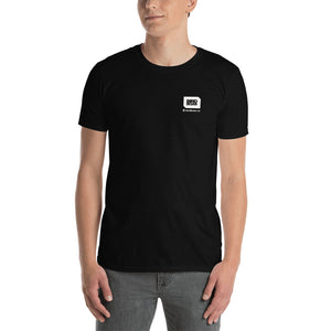 Dark t-shirt with tagline art